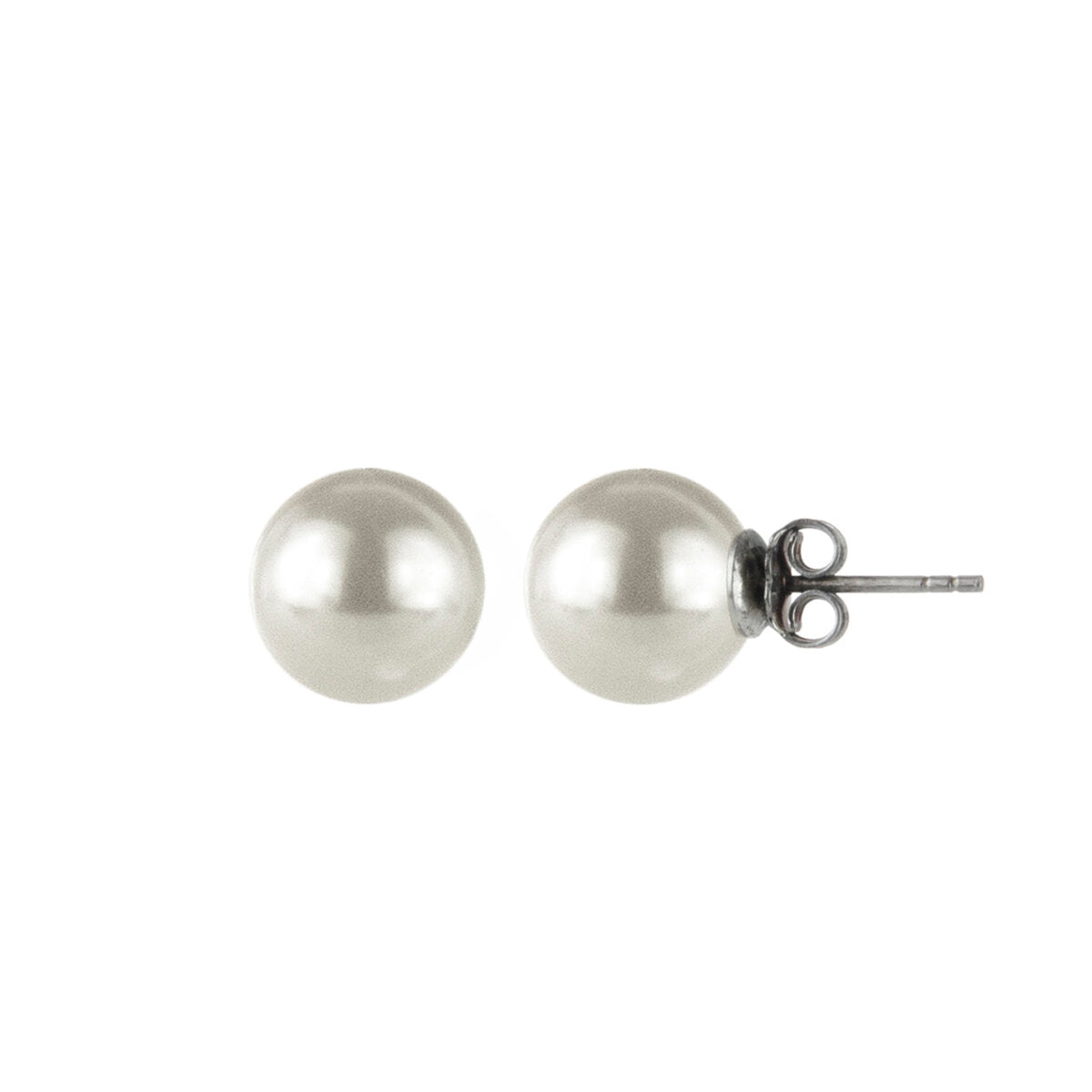 Orecchini con ovale di zirconi Pearl - bianco - Bijoux Orecchini con ovale di zirconi Pearl - bianco - Bijoux