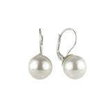 Orecchini a monachella con perla luminosa Pearl - Bianco - Sodini Bijoux