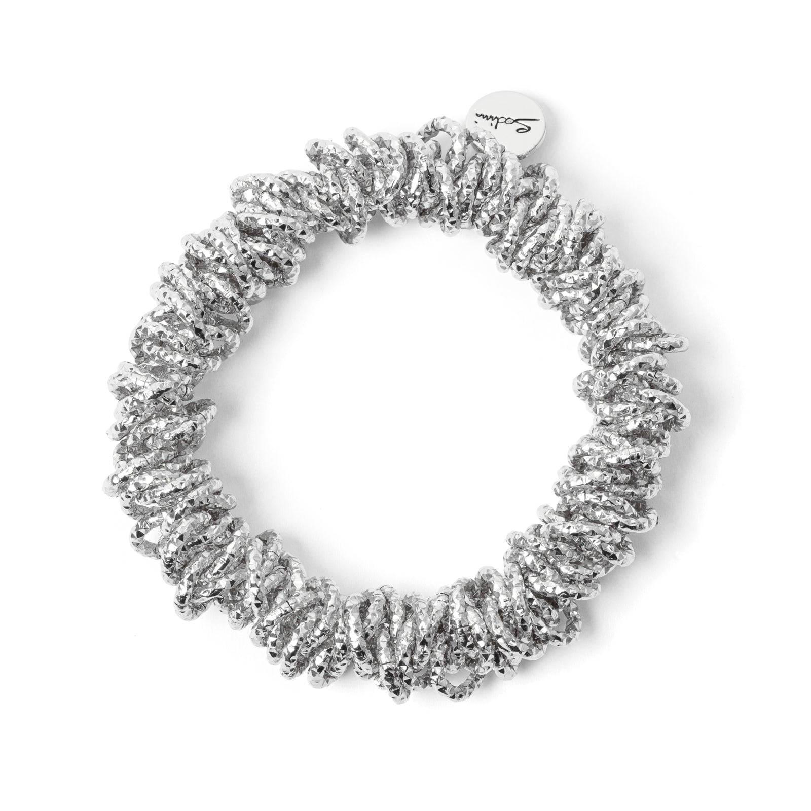 Bracciale elastico finitura zigrinata Vasilissa - Argento - Sodini Bijoux