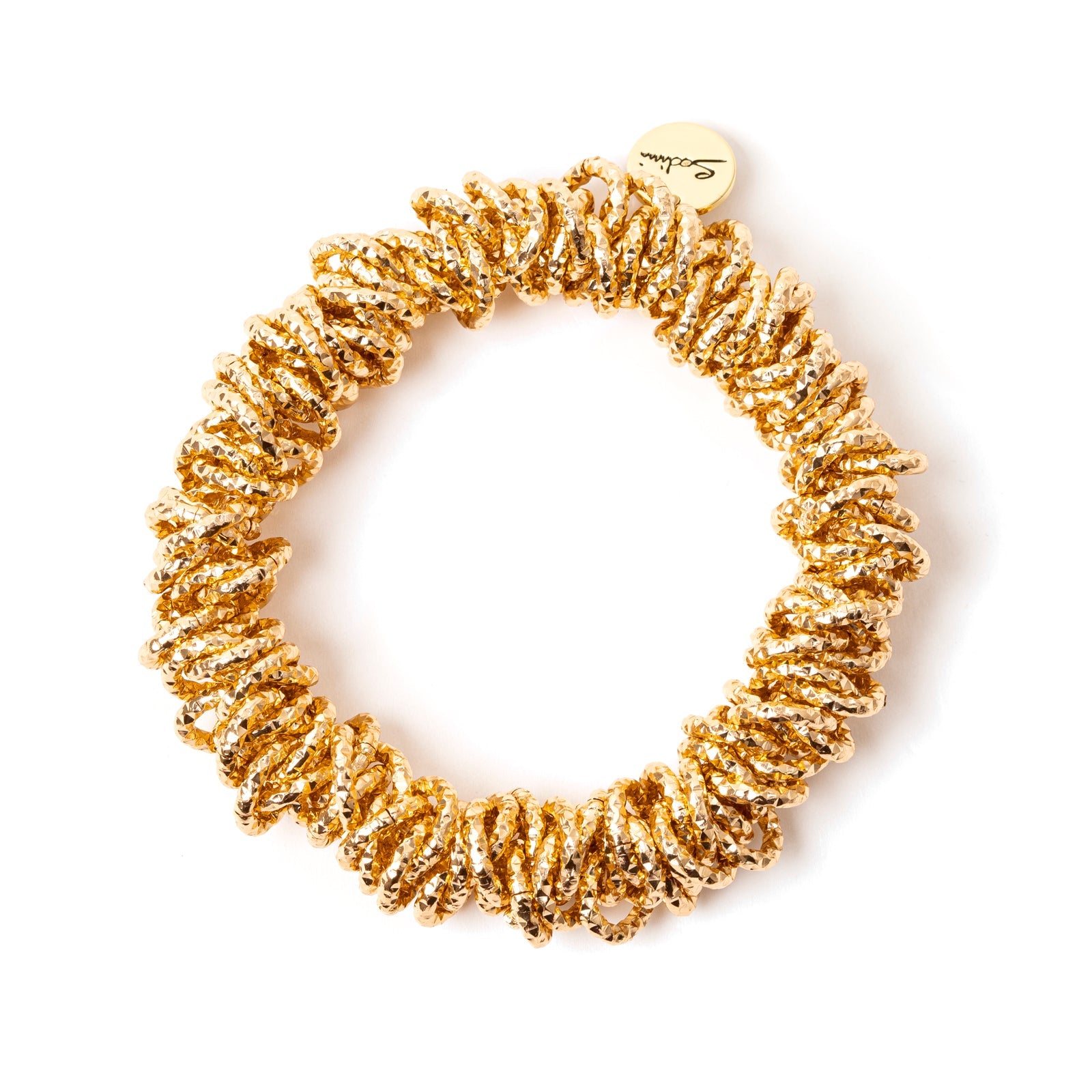 Bracciale elastico finitura zigrinata Vasilissa - Oro - Sodini Bijoux