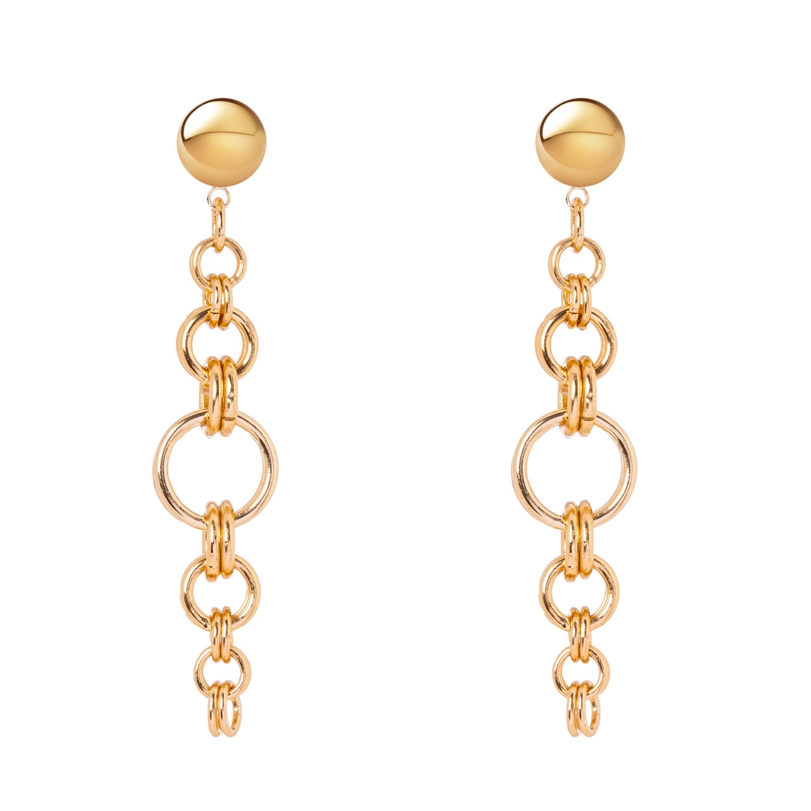 Orecchini ad anelli concatenati Vasilissa - Oro - Sodini Bijoux