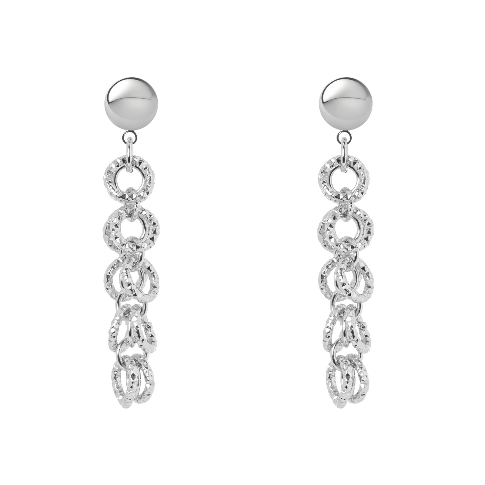 Orecchini ad anelli agganciati Vasilissa - Argento - Sodini Bijoux