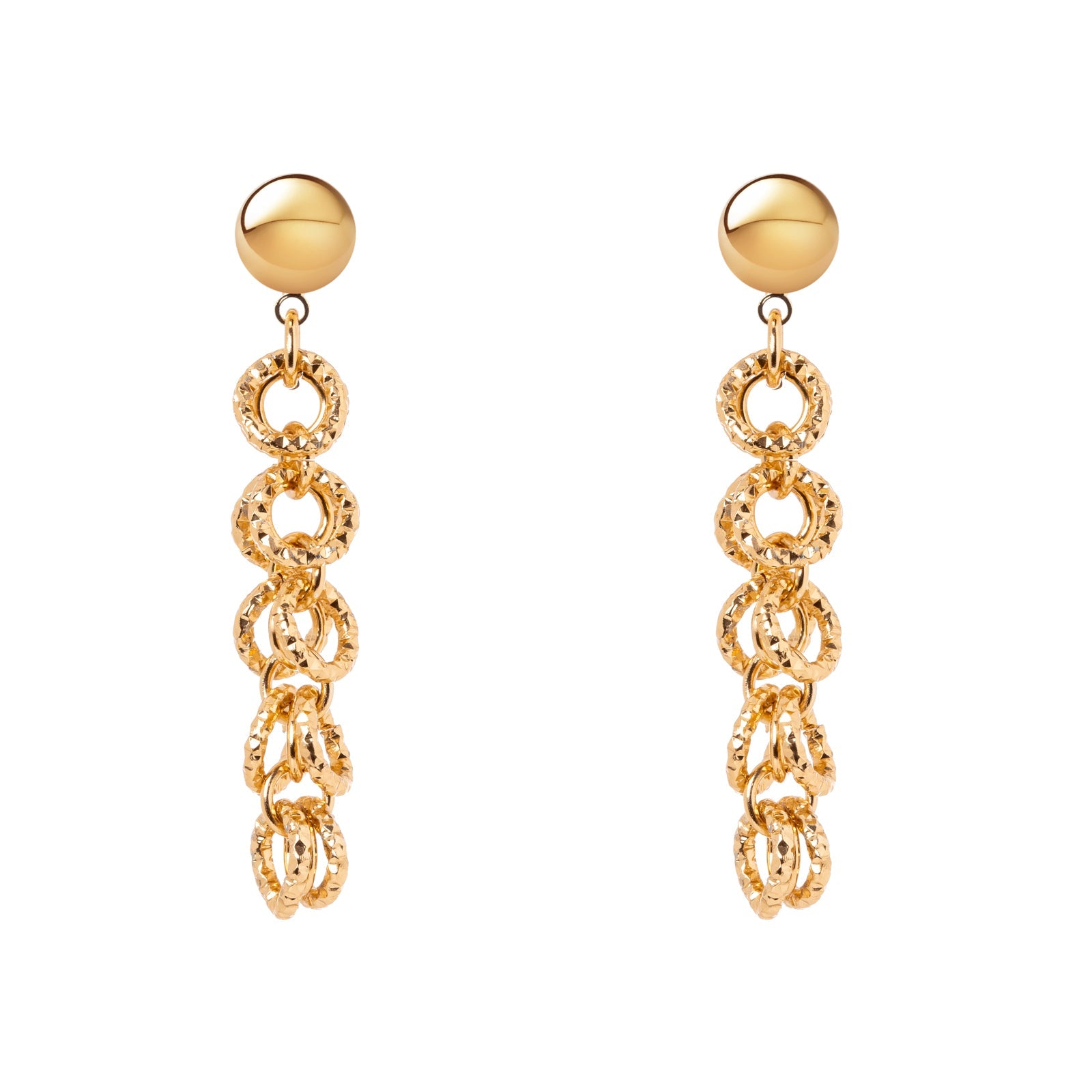 Orecchini ad anelli agganciati Vasilissa - Oro - Sodini Bijoux
