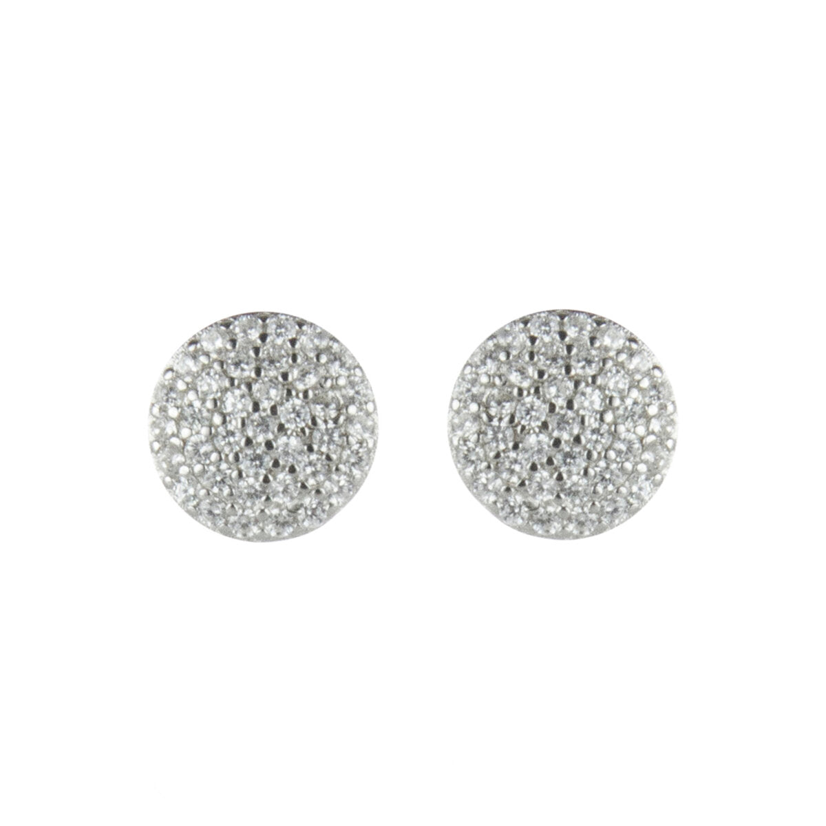 Orecchini con pavè di zirconi Pearl - Bianco - Sodini Bijoux