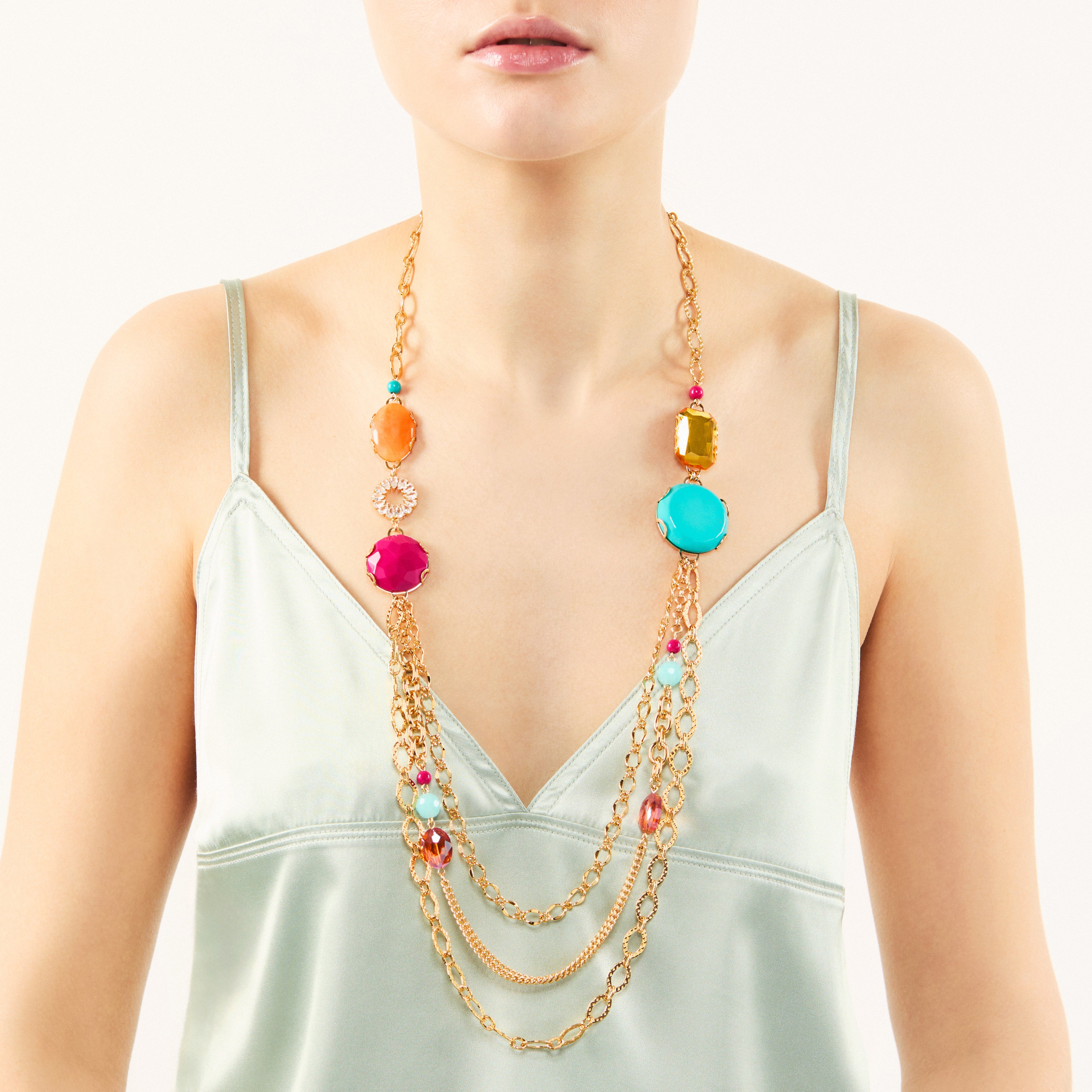 Collana a tre fili Sunrise - Multicolor - Sodini Bijoux