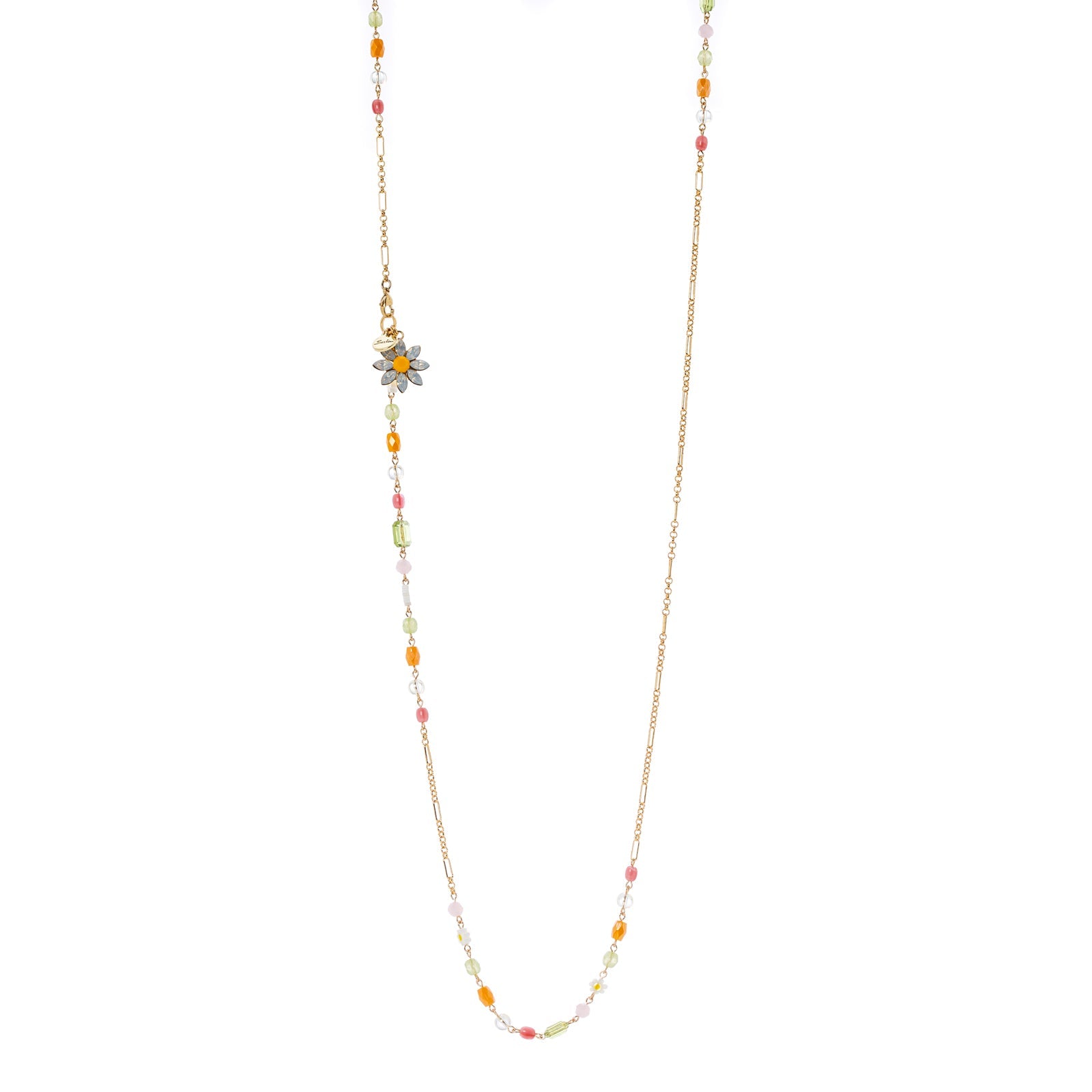 Long necklace Flora - Multicolor - Sodini Bijoux