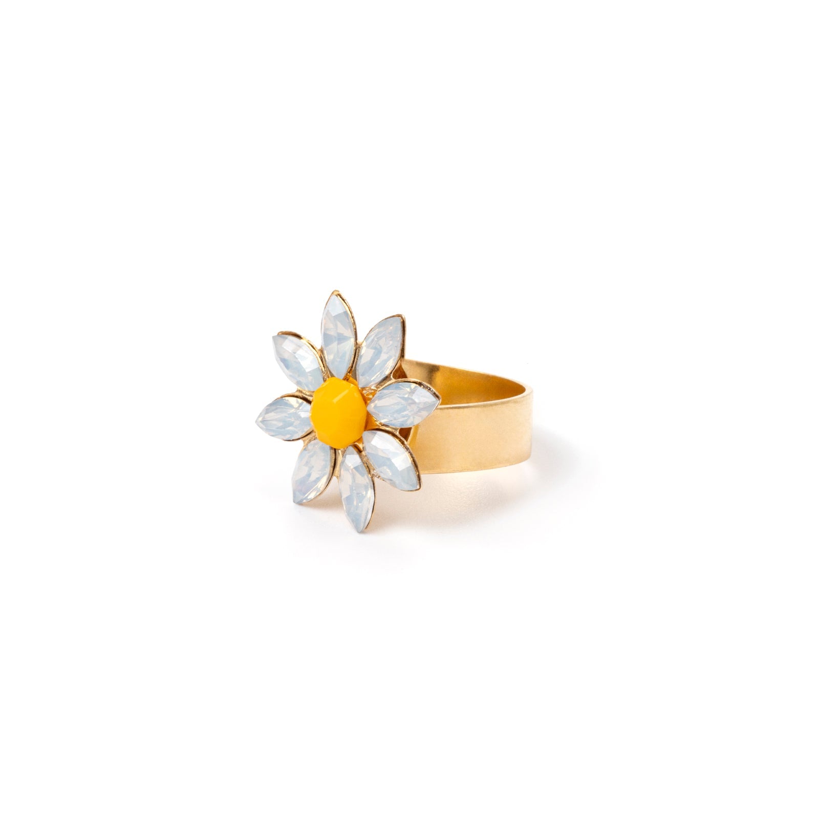 Anello con margheritina Flora - Multicolor - Sodini Bijoux