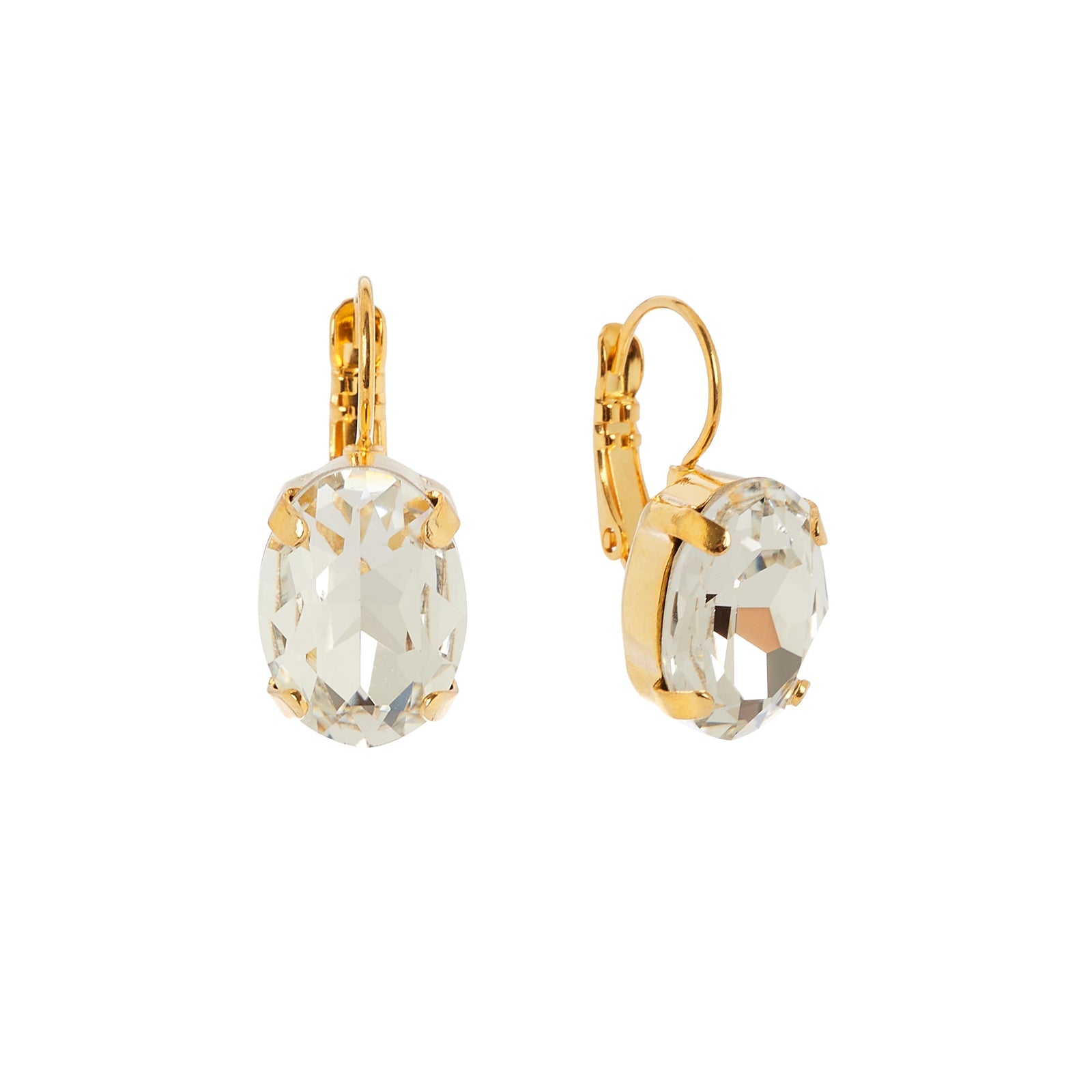 Orecchini In Oro Giallo 18kt Lucido E Opaco Con Chiusura Monachella - Gioiello Never Say Never - Eleganti E Garantiti