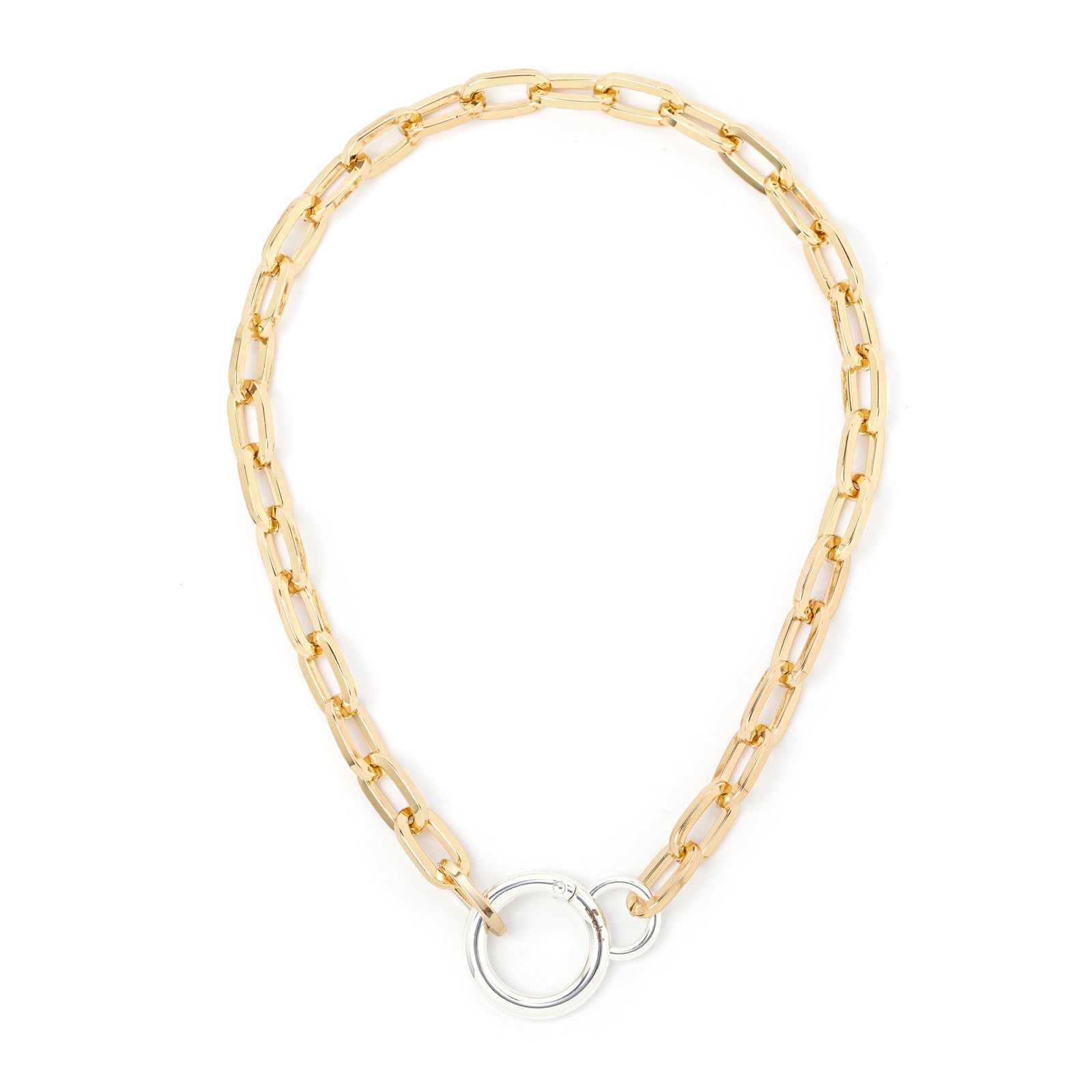 Necklace with two rings Andromeda - Gold - Sodini Bijoux