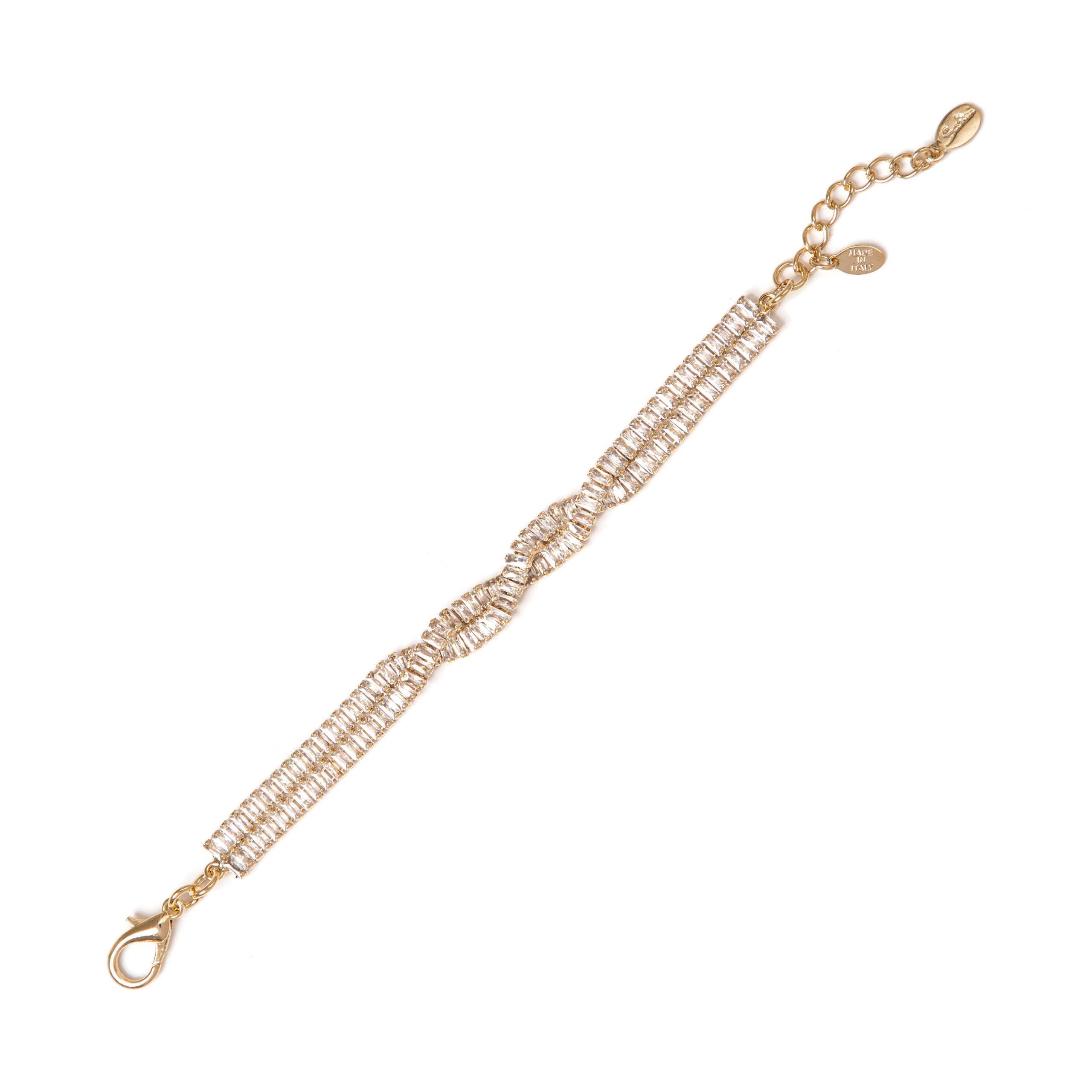 Bracciale a due fili Cometa - Bianco - Sodini Bijoux