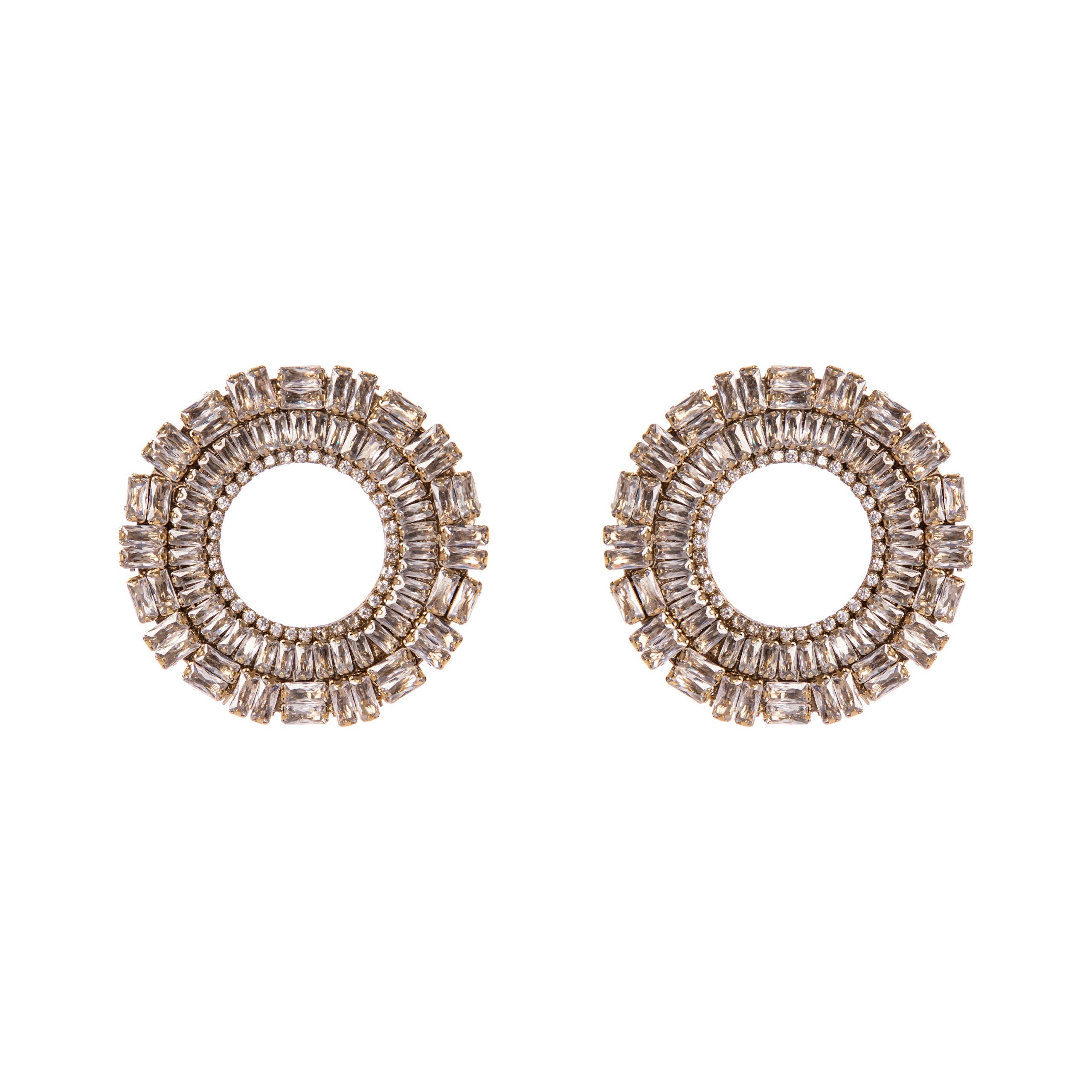 Orecchini ad anello Cometa - Bianco - Sodini Bijoux