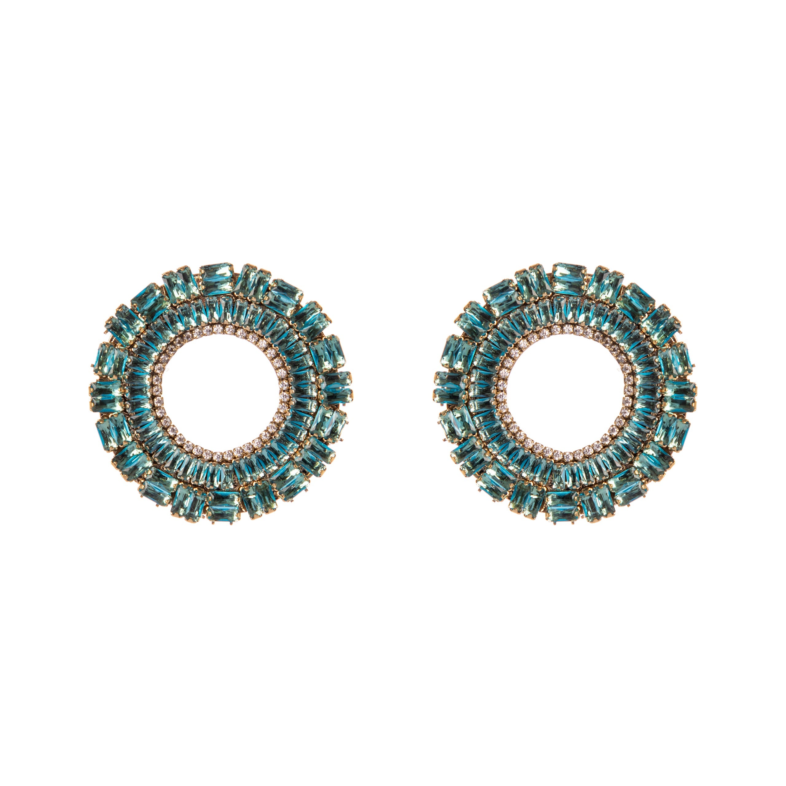 Orecchini ad anello Cometa - Turchese - Sodini Bijoux