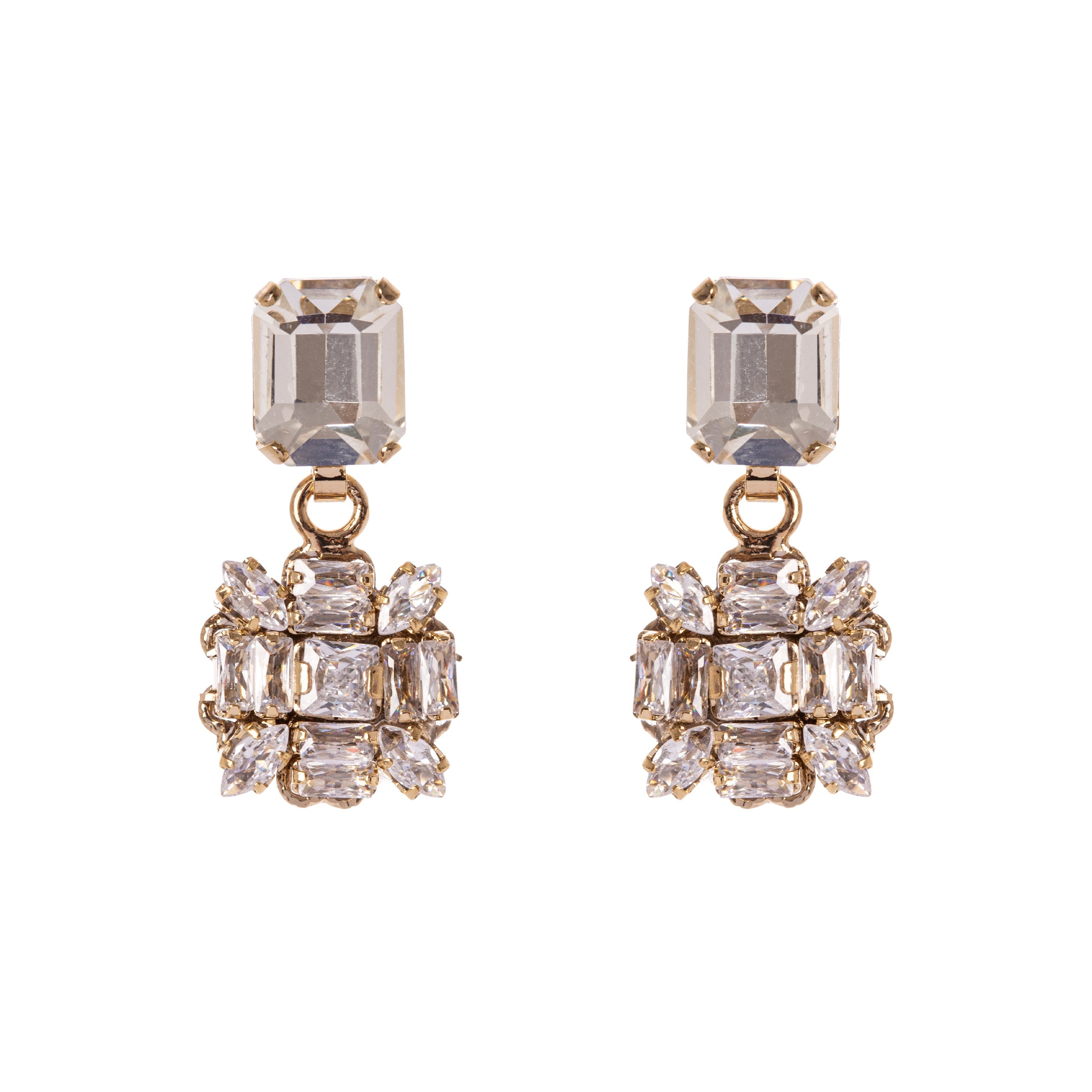 Orecchini con pendente Cometa - Bianco - Sodini Bijoux