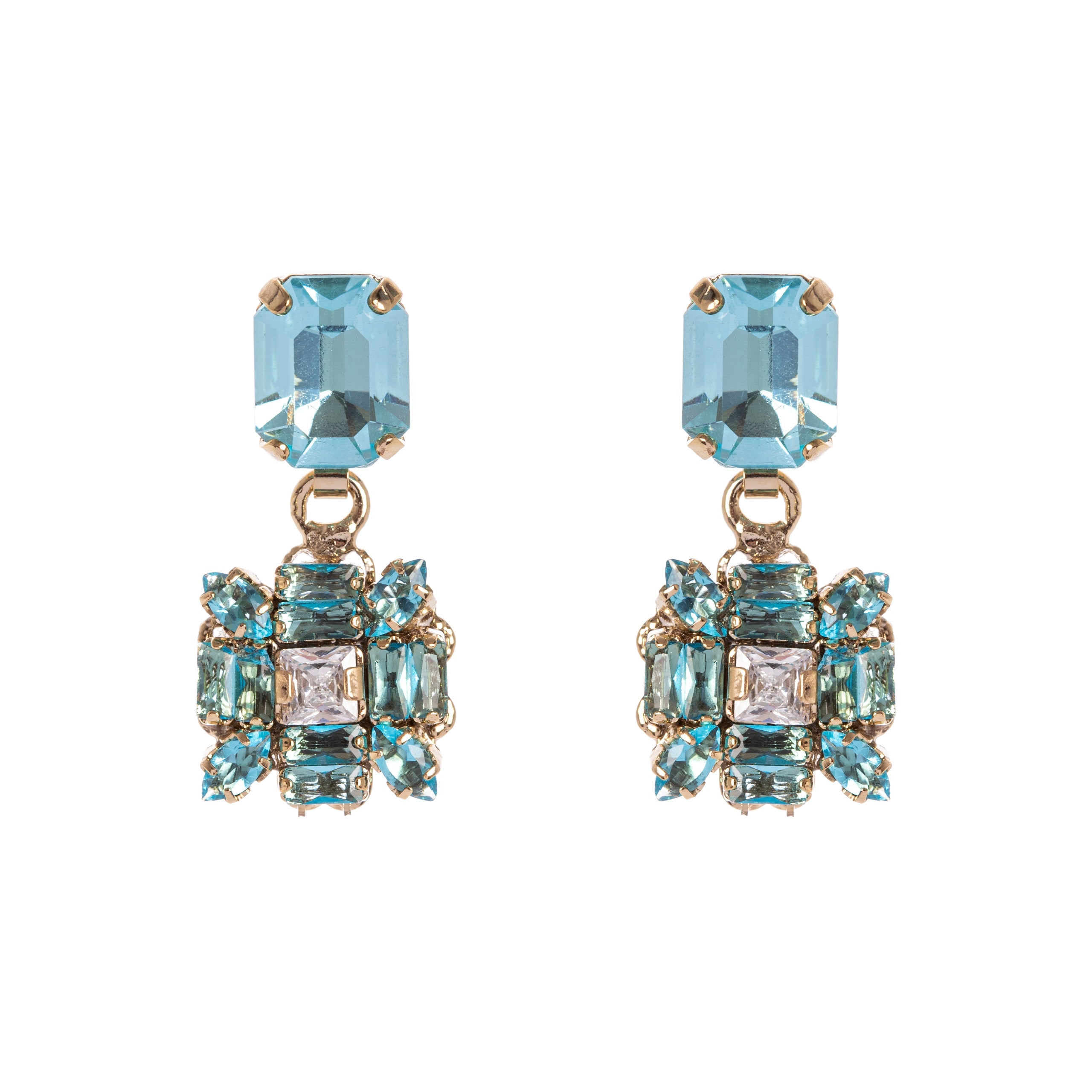Orecchini con pendente Cometa - Turchese - Sodini Bijoux