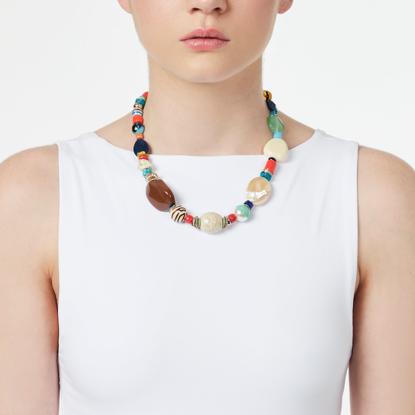 Colorful necklace Partenope - Multicolor - Sodini Bijoux