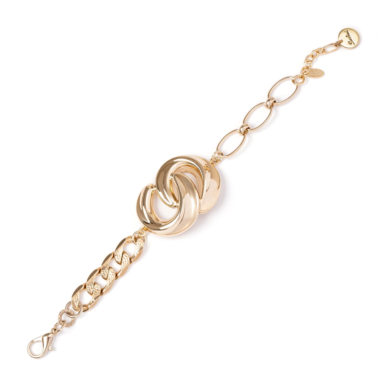 Two semi-circles bracelet Amaranta - Gold - Sodini Bijoux