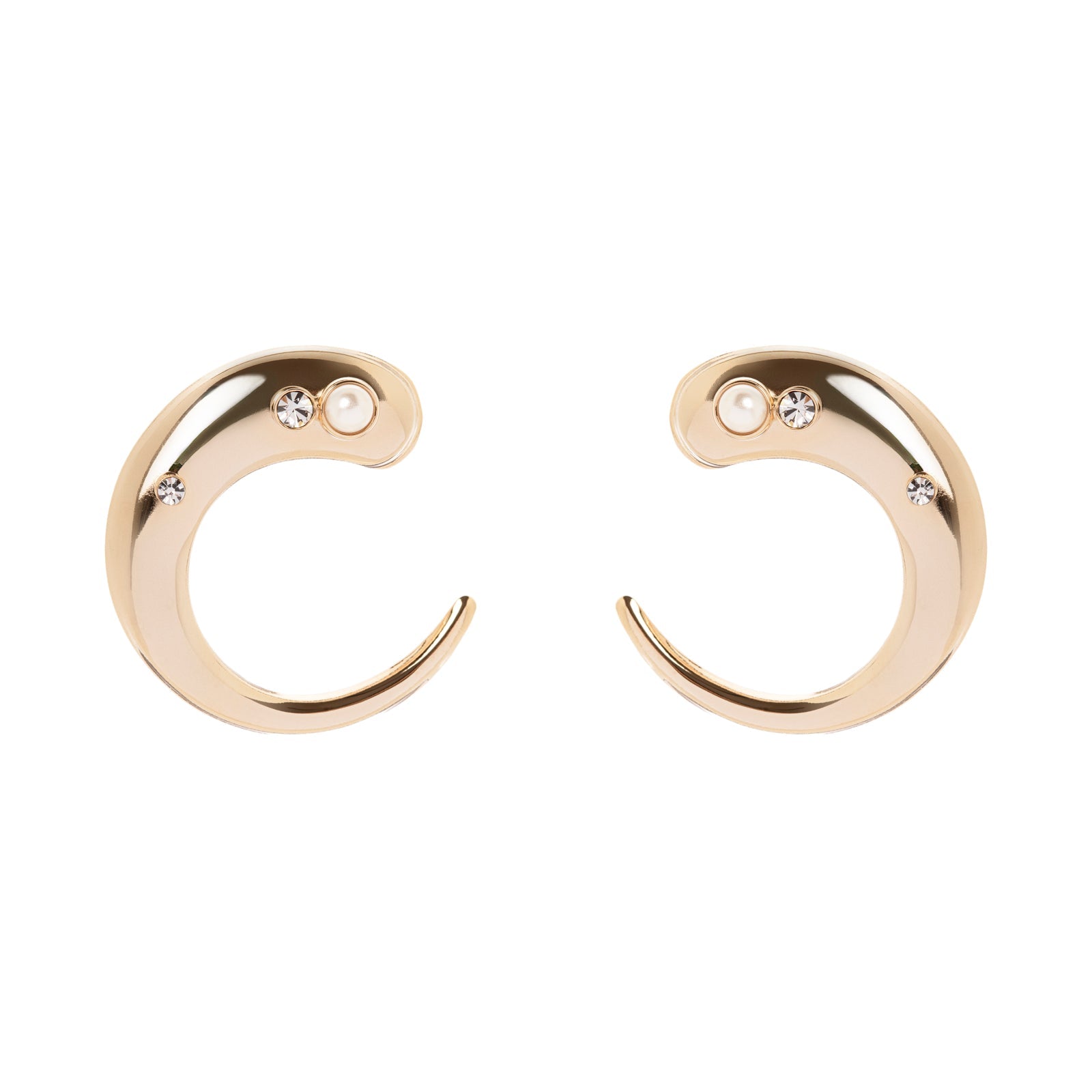 Crescent moon earrings Amaranta - Gold - Sodini Bijoux