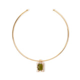 Rigid choker Semira - Green - Sodini Bijoux