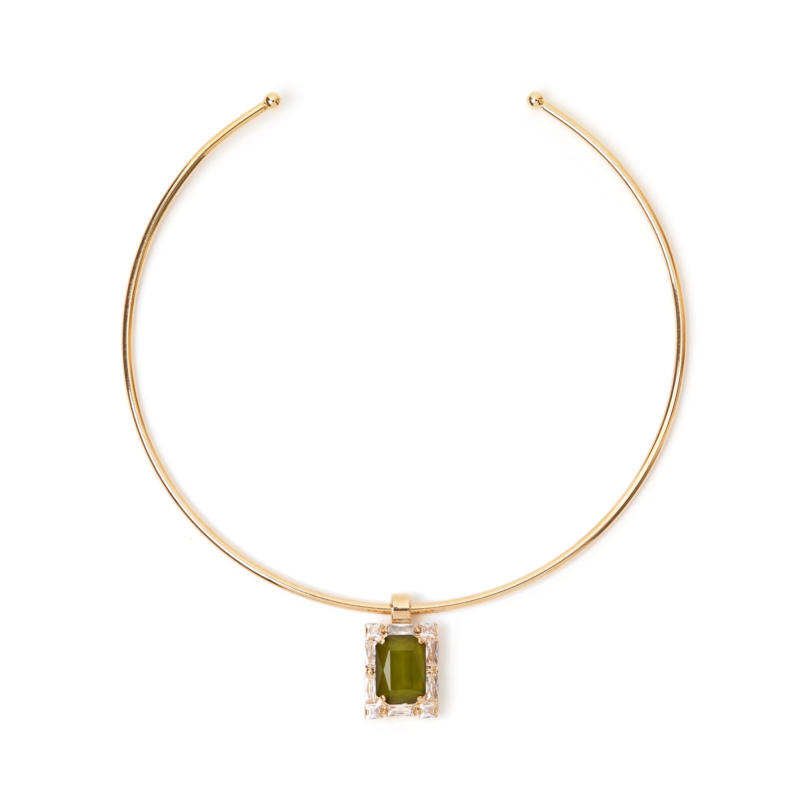 Girocollo rigido Semira - Verde - Sodini Bijoux