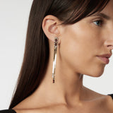 Long earrings Semira - Red - Sodini Bijoux