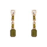 Pendant earrings Semira - Green - Sodini Bijoux
