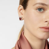 Geometric earrings Semira - Red - Sodini Bijoux