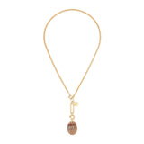 Girocollo con lungo pendente Malena - Rosso - Sodini Bijoux