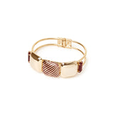 Rigid bracelet Malena - Red - Sodini Bijoux