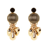 Orecchini semisfera e pendenti Malena - Nero - Sodini Bijoux