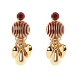 Orecchini semisfera e pendenti Malena - Rosso - Sodini Bijoux