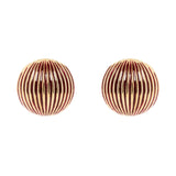 Half-sphere earrings Malena - Red - Sodini Bijoux