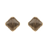 Orecchini a rombo Malena - Nero - Sodini Bijoux