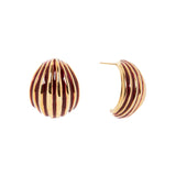 Orecchini a guscio Malena - Rosso - Sodini Bijoux