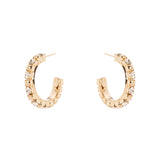 Orecchini a cerchietto Babilonia - Oro e bianco - Sodini Bijoux