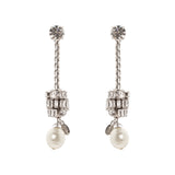 Orecchini catena e perla Diana - Bianco - Sodini Bijoux