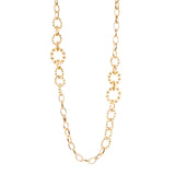 Collana lunga catena e cerchi Drusilla - Bianco - Sodini Bijoux