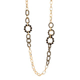 Collana lunga catena e cerchi Drusilla - Nero - Sodini Bijoux