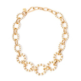 Girocollo a cerchi incatenati Drusilla - Bianco - Sodini Bijoux