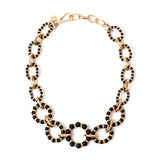 Girocollo a cerchi incatenati Drusilla - Nero - Sodini Bijoux
