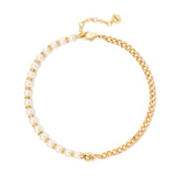 Girocollo a due lati Drusilla - Bianco - Sodini Bijoux