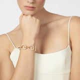 Bracciale a cerchi incatenati Drusilla - Bianco - Sodini Bijoux
