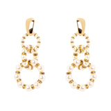 Orecchini a cerchi concatenati Drusilla - Bianco - Sodini Bijoux