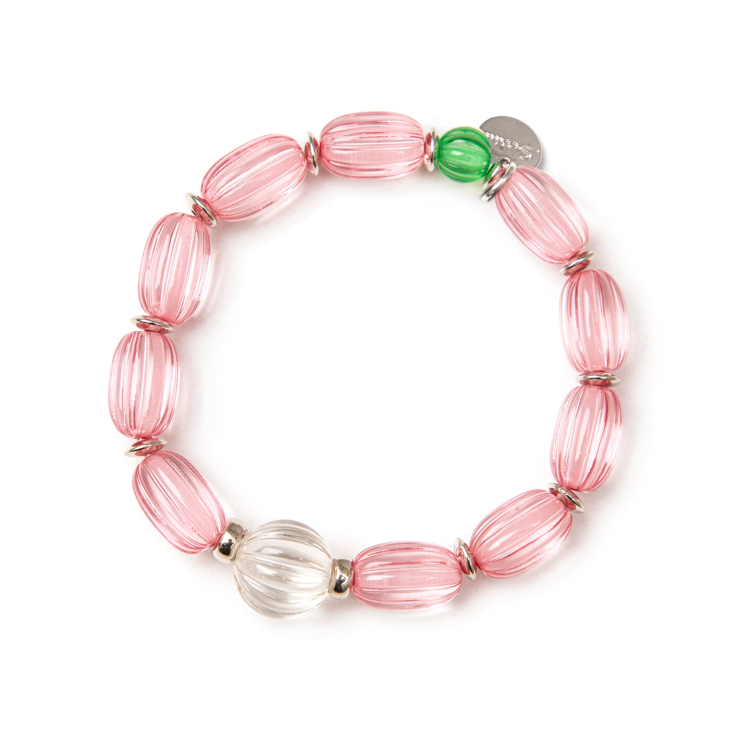 Bracciale elastico monocromatico Plissè - Rosa - Sodini Bijoux