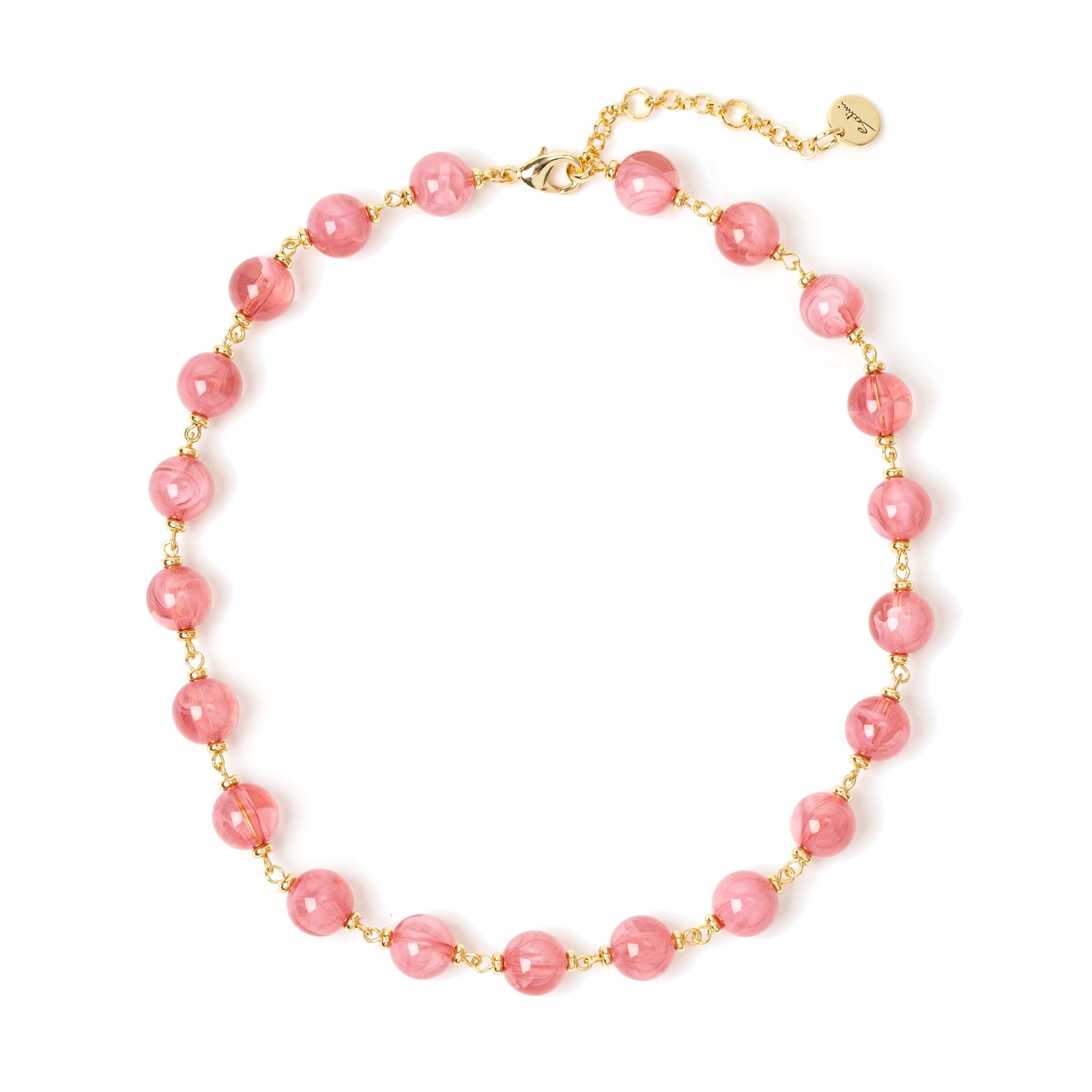 Girocollo a sfere traslucide Ester - Rosa - Sodini Bijoux