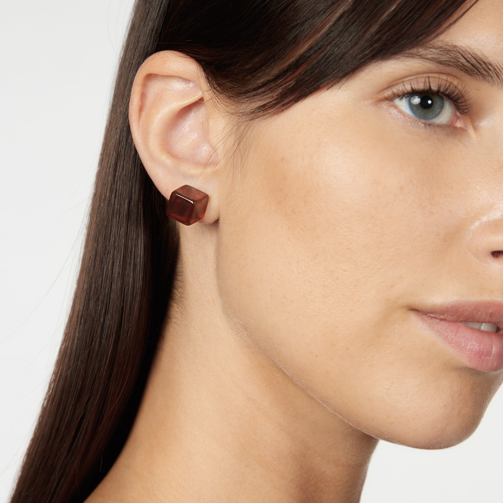 Orecchini cubetto Yaba - Marrone - Sodini Bijoux