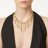Girocollo a maglia geometrica e catenelle Eva - Oro - Sodini Bijoux
