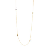 Collana lunga con quattro mini charm Judith - Oro - Sodini Bijoux