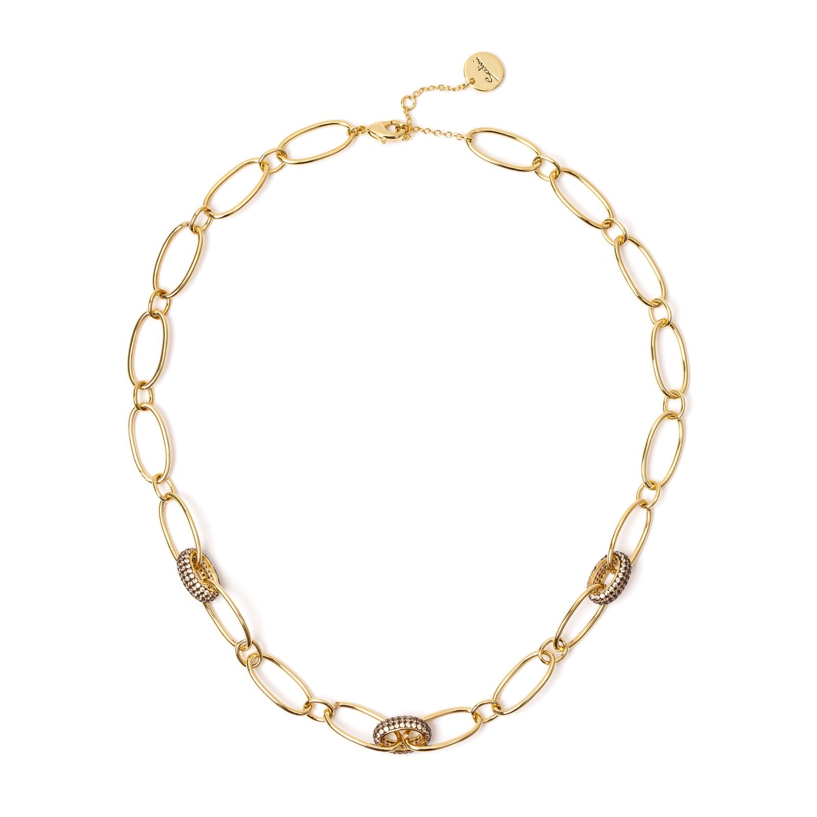 Girocollo con anelli di zirconi Judith - Oro - Sodini Bijoux