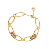 Bracciale con anelli di zirconi Judith - Oro - Sodini Bijoux