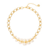 Choker with pearls pairs Ninive - Gold - Sodini Bijoux
